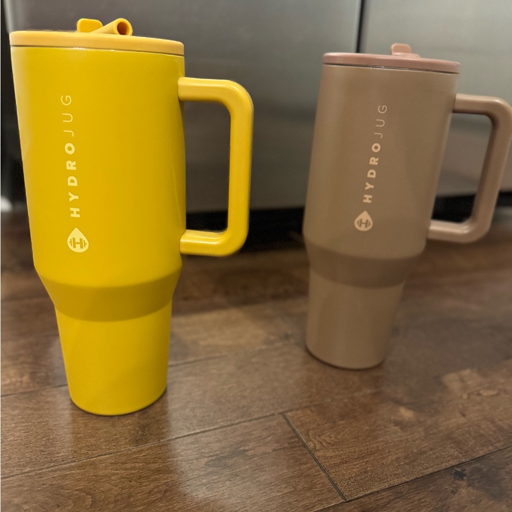 COPY - HydroJug Yellow and Brown Water Bottles